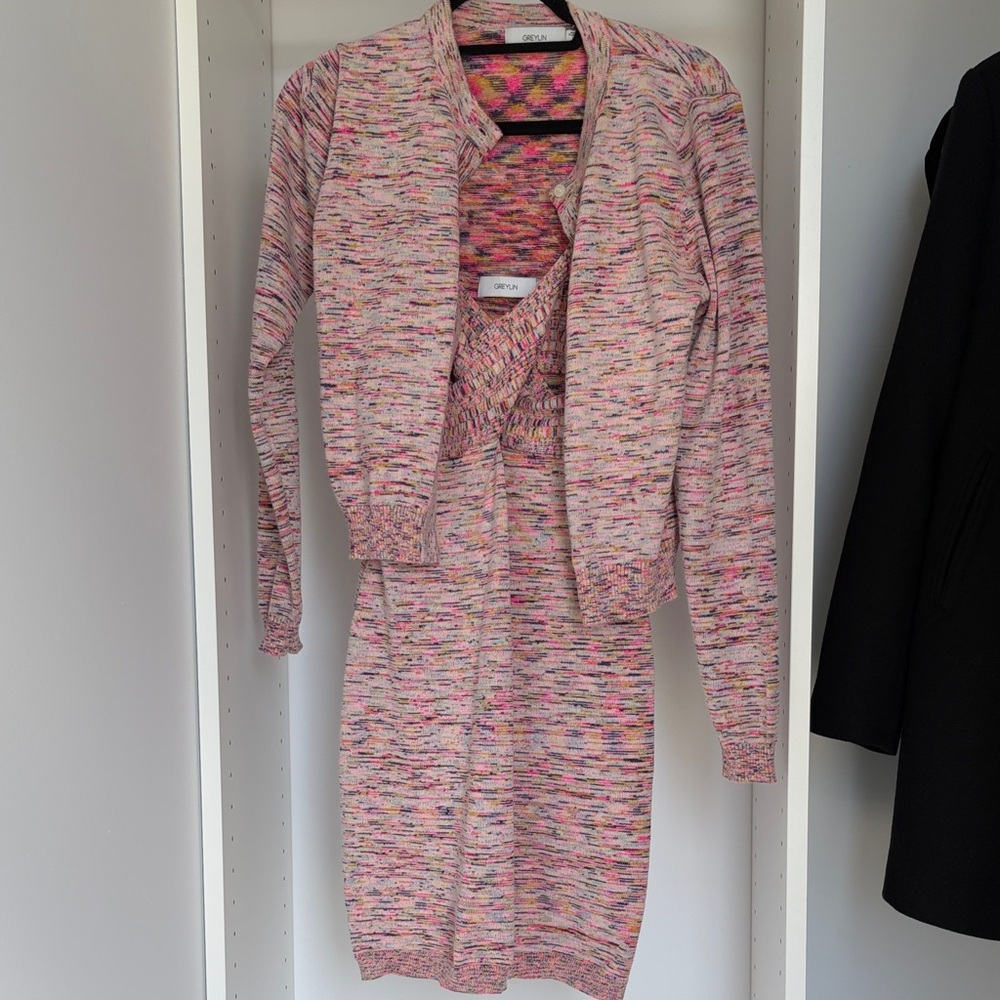 Cardigan & Dress Set